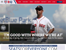 Tablet Screenshot of bostonsportsjournal.com